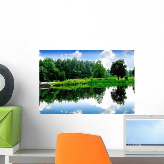 River Landscape Wall Decal