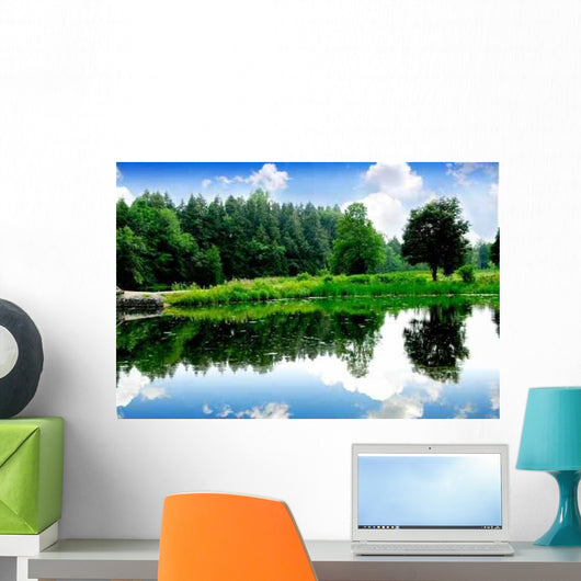 River Landscape Wall Decal