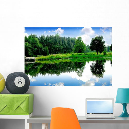 River Landscape Wall Decal