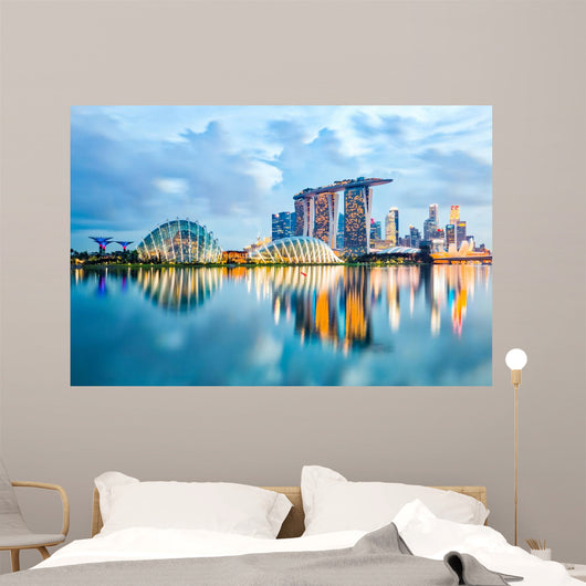 Singapore Skyline and Marina Wall Decal