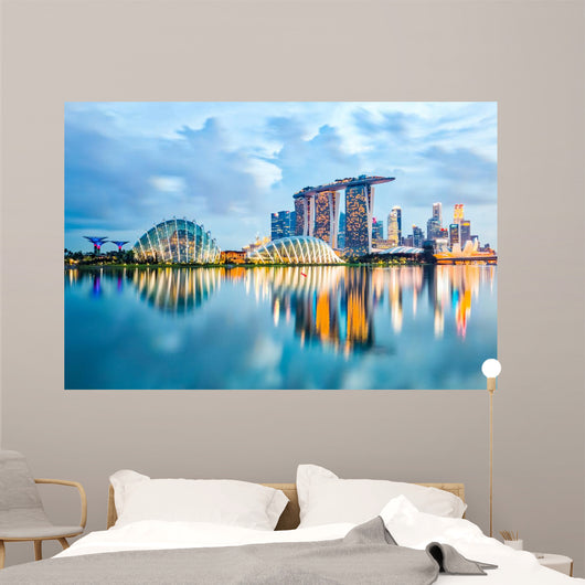 Singapore Skyline and Marina Wall Decal