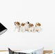 Five Jack Russell Puppies Wall Decal