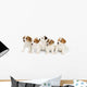 Five Jack Russell Puppies Wall Decal
