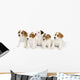 Five Jack Russell Puppies Wall Decal