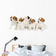 Five Jack Russell Puppies Wall Decal