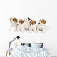 Five Jack Russell Puppies Wall Decal