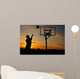 Teen Boy Shooting Basketball Wall Decal
