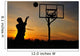 Teen Boy Shooting Basketball Wall Decal