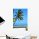 Palm Tree Beach Wall Decal Design 2