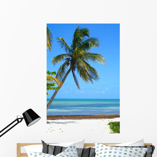 Palm Tree Beach Wall Decal Design 2