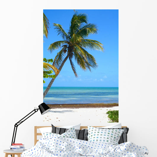 Palm Tree Beach Wall Decal Design 2
