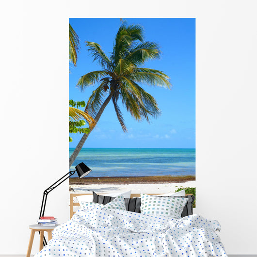 Palm Tree Beach Wall Decal Design 2