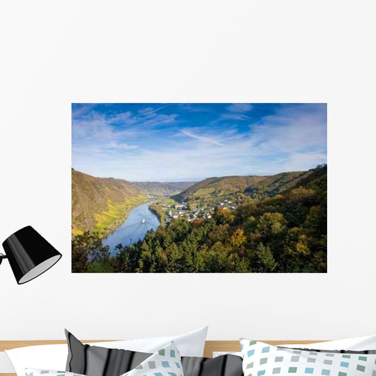 Panoramic River Moselle Mosel Wall Decal