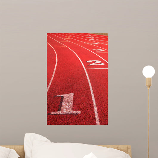 Rounding Track Field Wall Decal