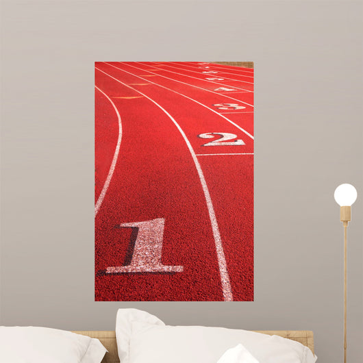 Rounding Track Field Wall Decal