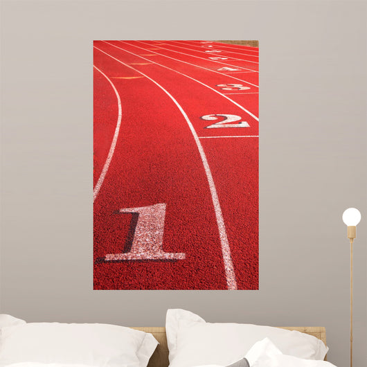 Rounding Track Field Wall Decal