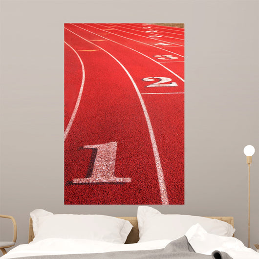 Rounding Track Field Wall Decal