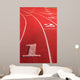 Rounding Track Field Wall Decal