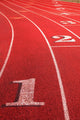 Rounding Track Field Wall Decal