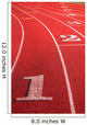 Rounding Track Field Wall Decal