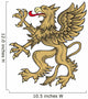 Gold Griffin Wall Decal