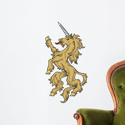 Unicorn Wall Decal shown on a wall