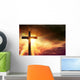 He Is Risen Cross Wall Decal