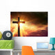 He Is Risen Cross Wall Decal