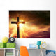 He Is Risen Cross Wall Decal