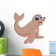 Illustration Baby Monk Seal Wall Decal
