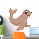 Illustration Baby Monk Seal Wall Decal