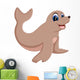 Illustration Baby Monk Seal Wall Decal