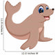 Illustration Baby Monk Seal Wall Decal