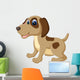 Illustration Cute Dog Cartoon Wall Decal