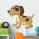 Illustration Cute Dog Cartoon Wall Decal