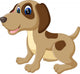 Illustration Cute Dog Cartoon Wall Decal