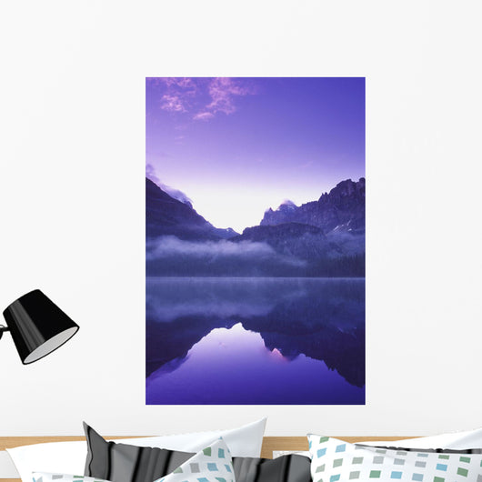 Lake and Scenic Mountains Wall Decal