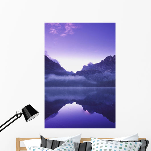 Lake and Scenic Mountains Wall Decal