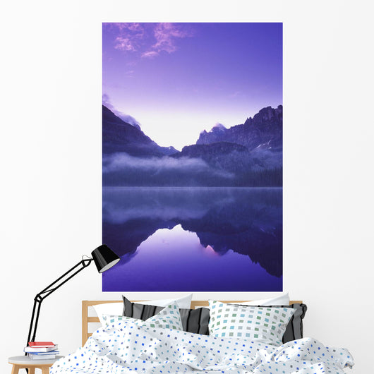 Lake and Scenic Mountains Wall Decal