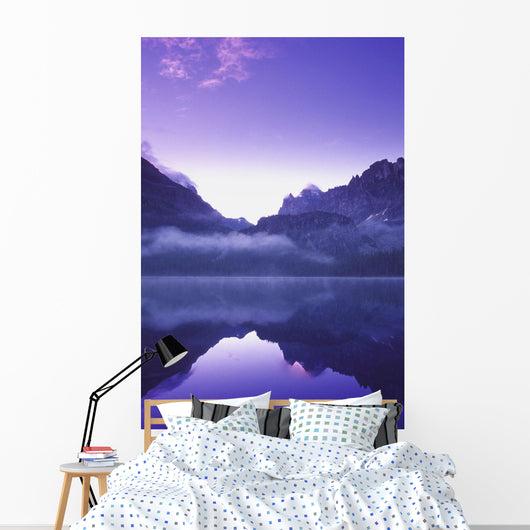 Lake and Scenic Mountains Wall Decal