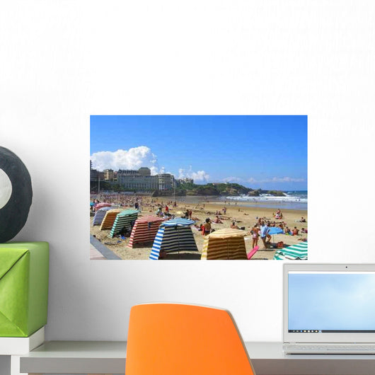 Biarritz Beach Wall Decal