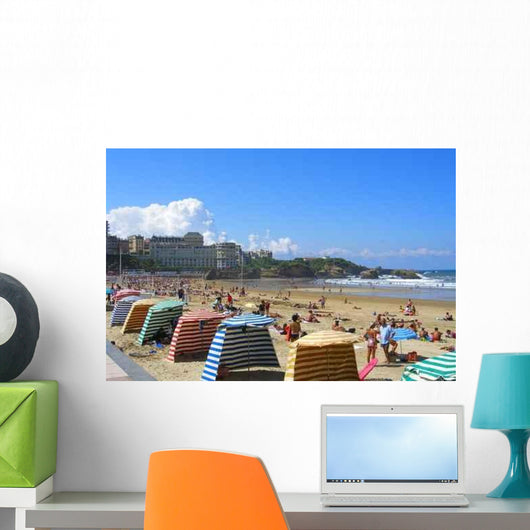 Biarritz Beach Wall Decal