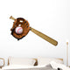 Baseball Bat Ball and Wall Decal