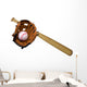 Baseball Bat Ball and Wall Decal