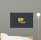 Brain Logo Silhouette Vector Wall Decal