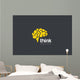 Brain Logo Silhouette Vector Wall Decal