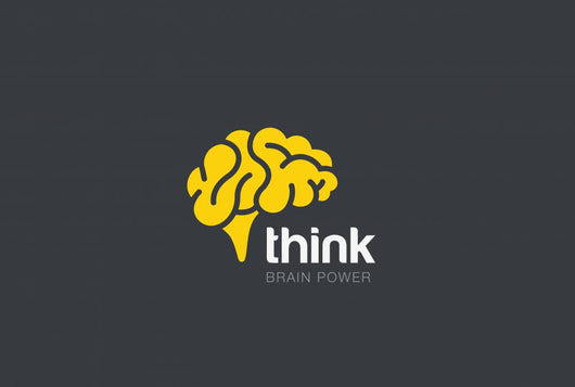 Brain Logo Silhouette Vector Wall Decal