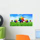 Colorful Pinwheels out Meadow Wall Decal Design 2