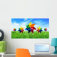 Colorful Pinwheels out Meadow Wall Decal Design 2