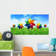 Colorful Pinwheels out Meadow Wall Decal Design 2